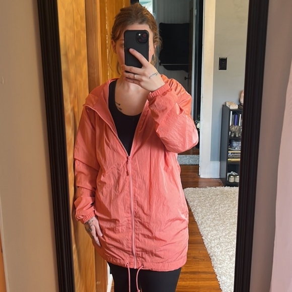 Victoria's Secret PINK Peachy Orange Lightweight Windbreaker. - Picture 12 of 12